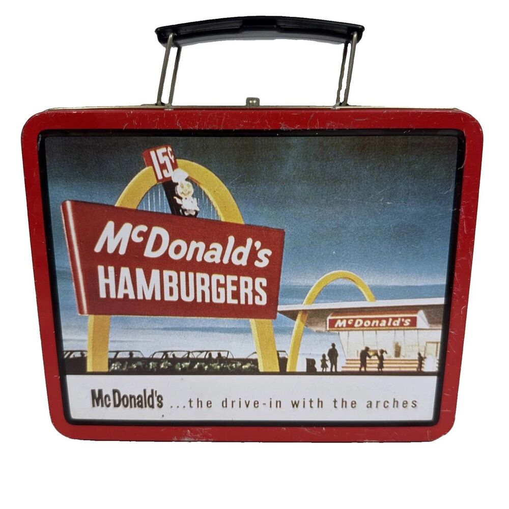 1998 McDonald’s Series #1 Collector Tin Lunch Box Speedee Golden Arches VTG